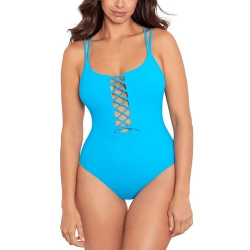 Skinny Dippers Women's Grotto Blue Jelly Beans Suga Babe One-Piece Swimsuit S